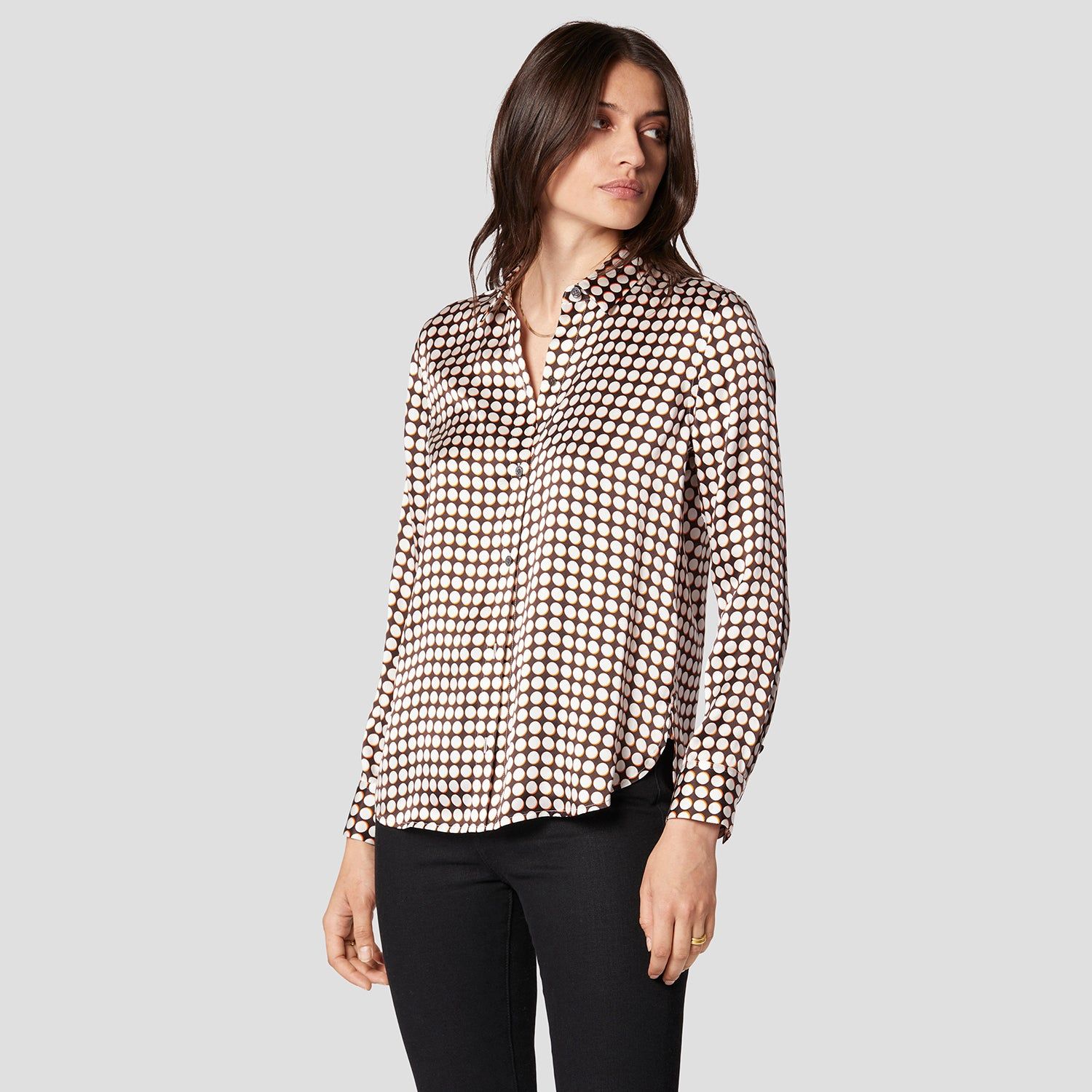 Leema Silk Satin Shirt sold by Equipment product image thumbnail 7