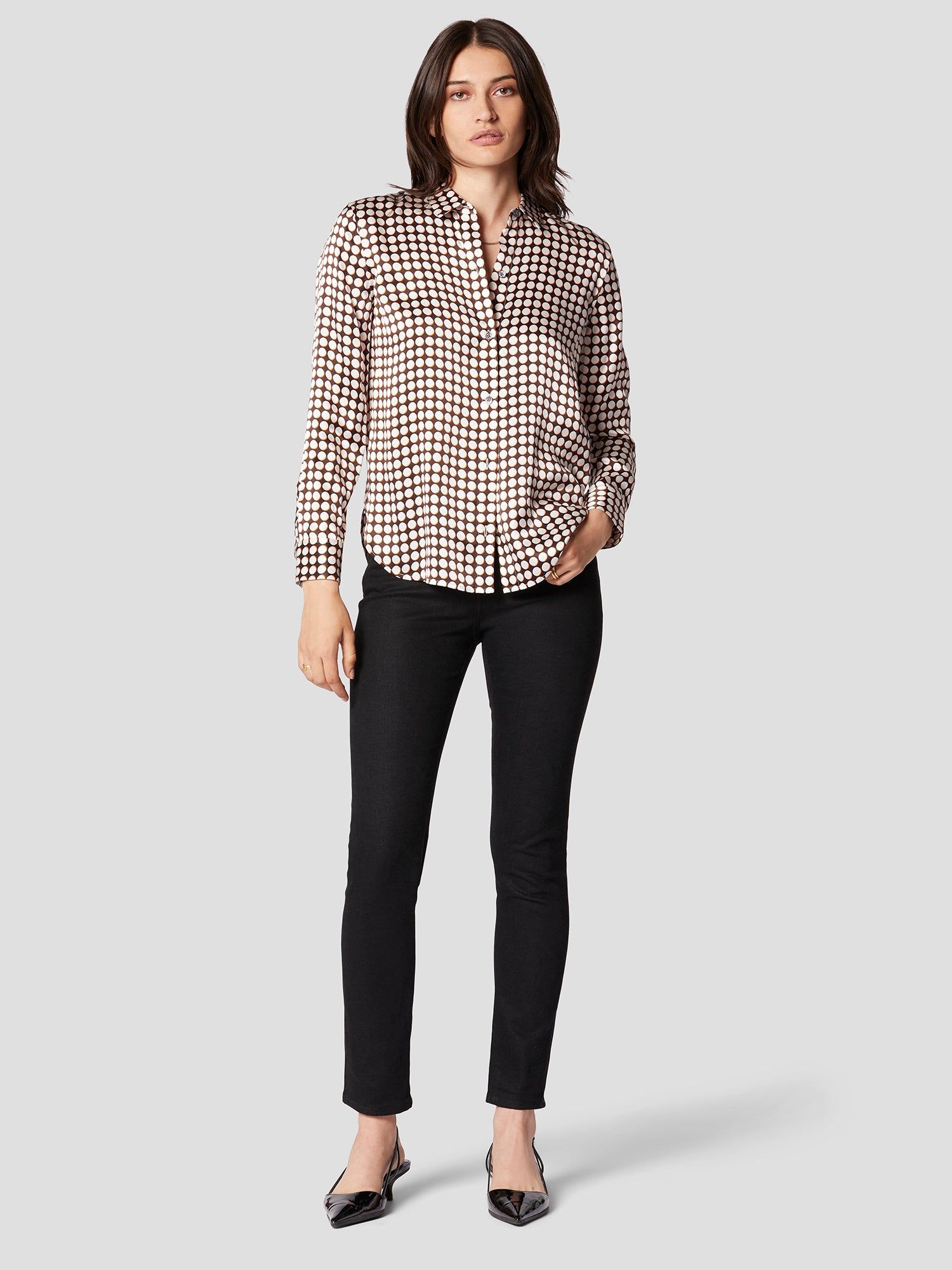 Leema Silk Satin Shirt sold by Equipment product image thumbnail 2