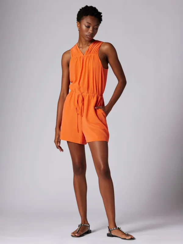 LAMARA SILK ROMPER sold by Equipment