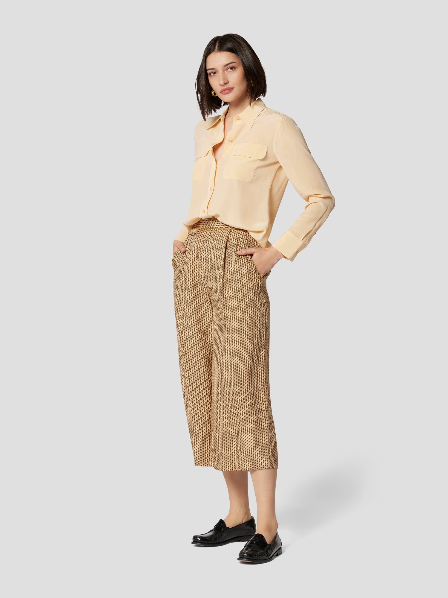 Slim Signature Silk Shirt sold by Equipment product image thumbnail 5