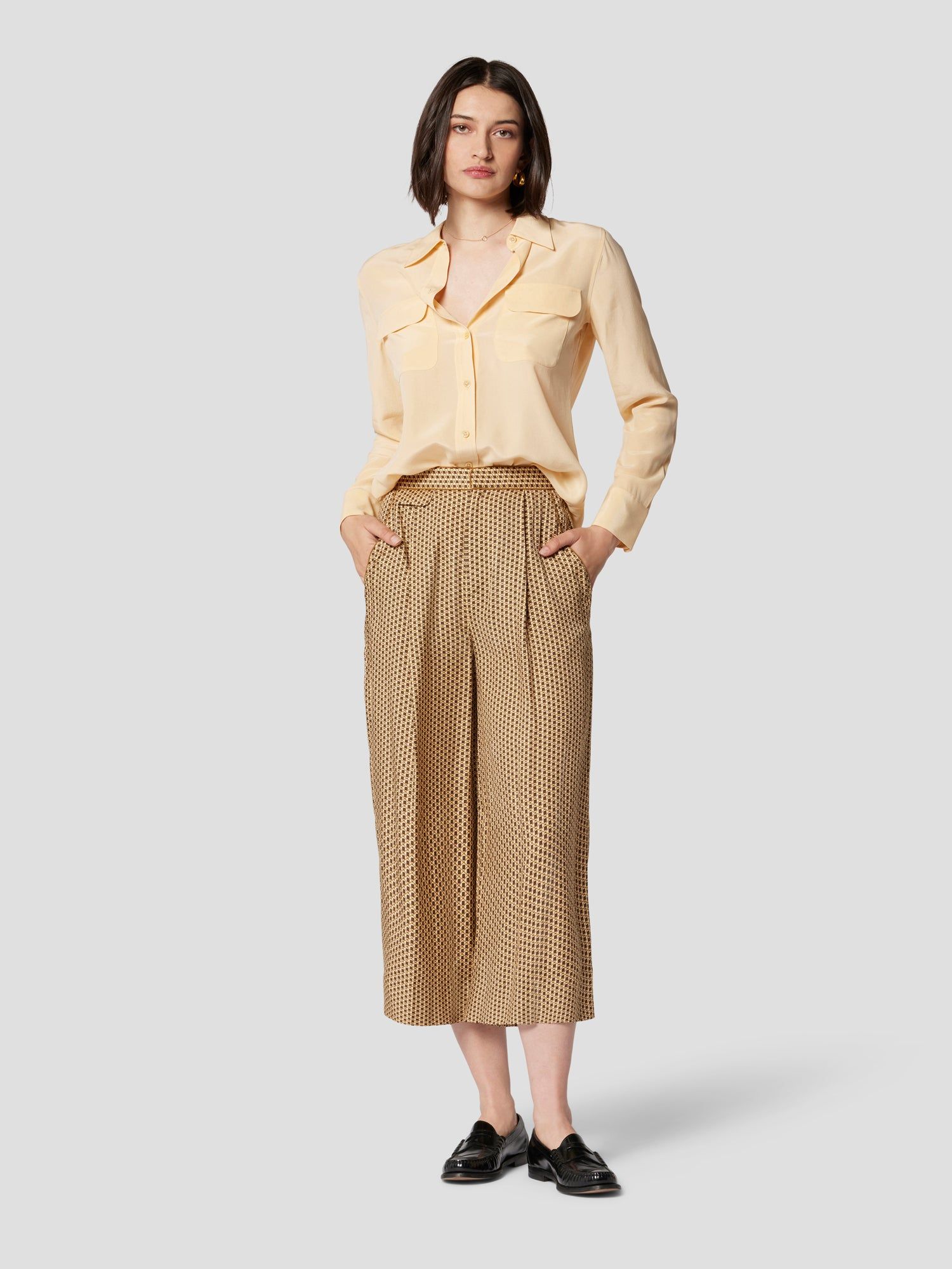 Slim Signature Silk Shirt sold by Equipment product image thumbnail 2