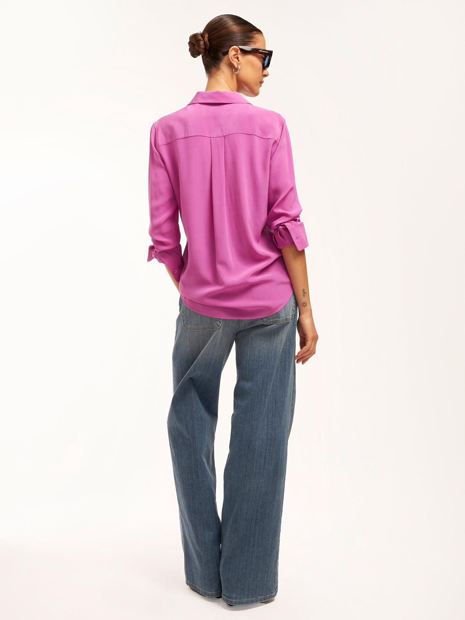 Slim Signature Silk Shirt sold by Equipment product image thumbnail 4