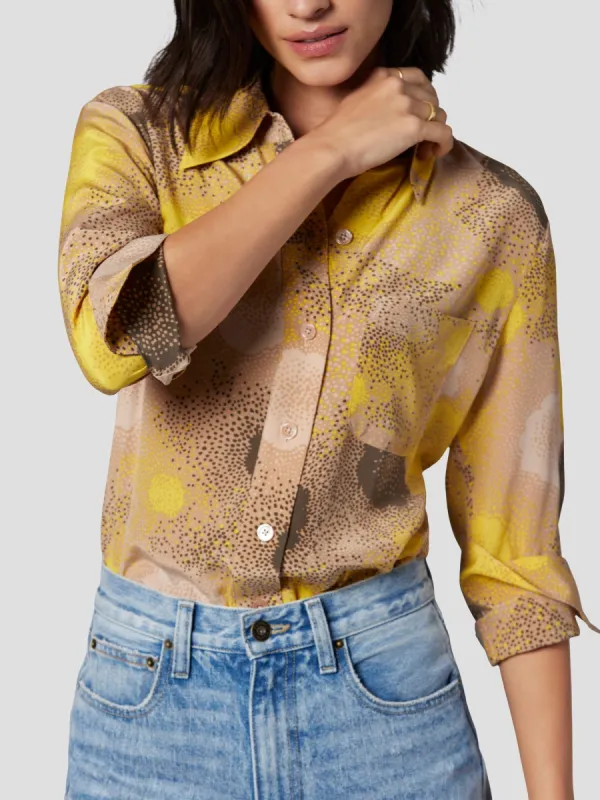 QUINNE LONG SLEEVE SILK SHIRT sold by Equipment