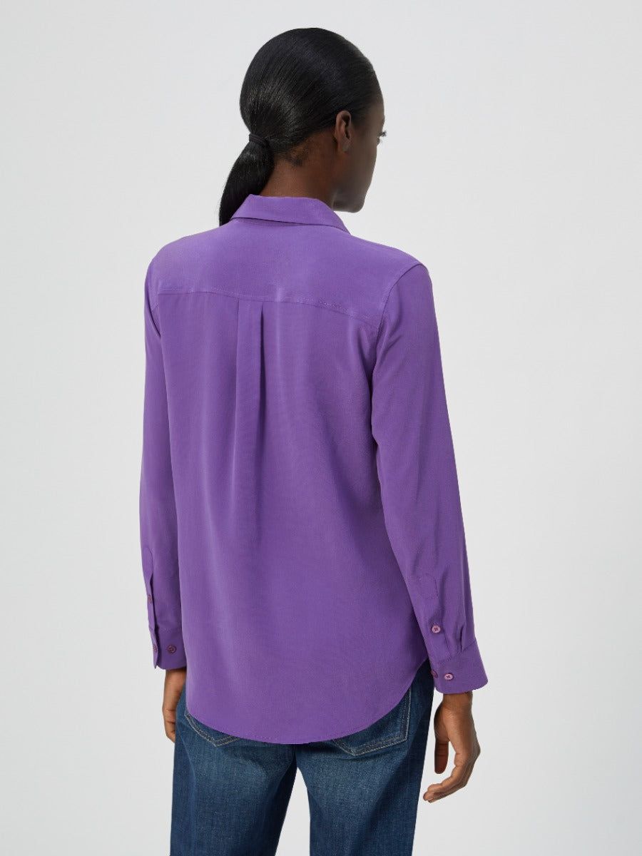 Slim Signature Silk Shirt sold by Equipment product image thumbnail 4