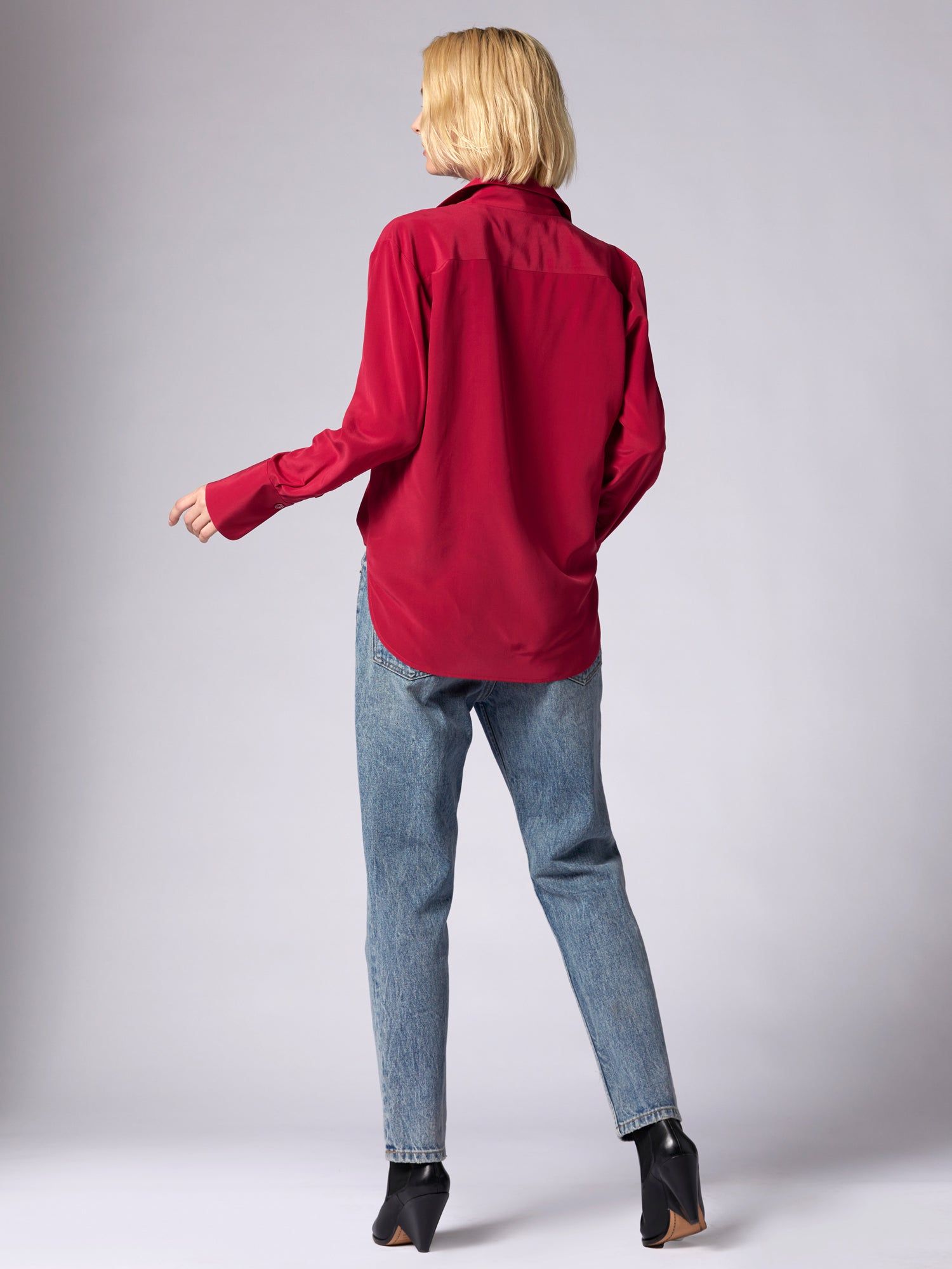 Quinne Long Sleeve Silk Shirt sold by Equipment product image thumbnail 4