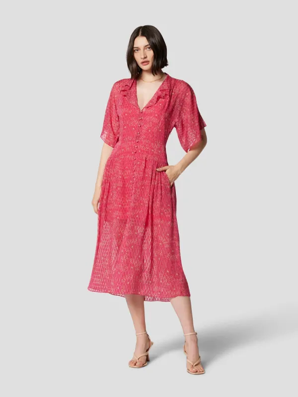SAMIA MIDI SILK DRESS sold by Equipment