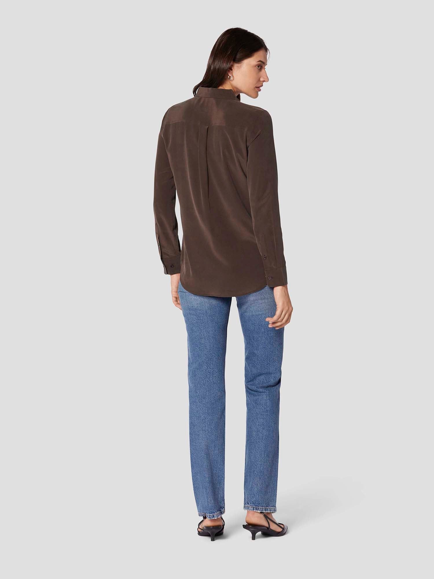 SLIM SIGNATURE SILK SHIRT sold by Equipment product image thumbnail 5