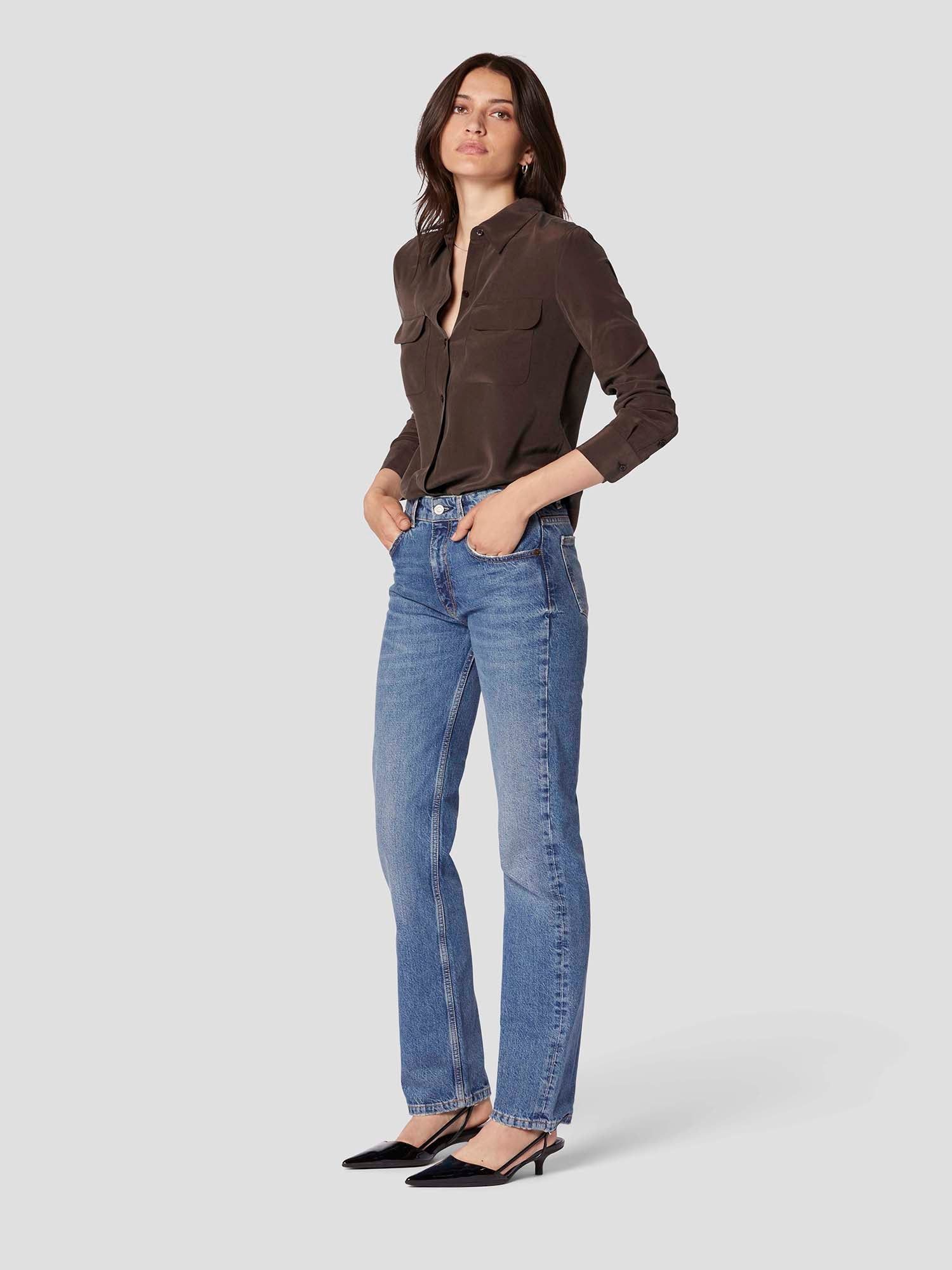 SLIM SIGNATURE SILK SHIRT sold by Equipment product image thumbnail 4