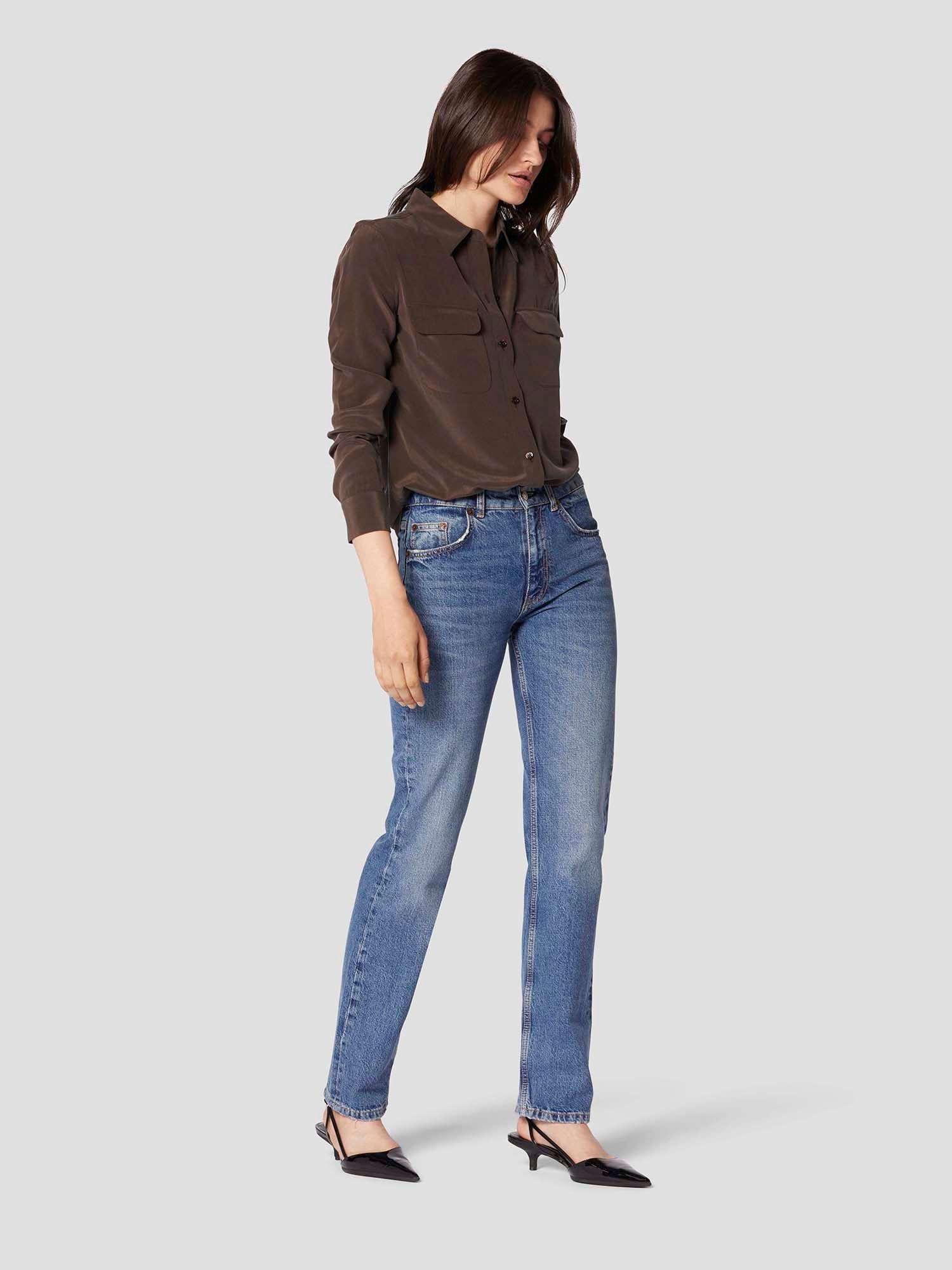 SLIM SIGNATURE SILK SHIRT sold by Equipment product image thumbnail 3