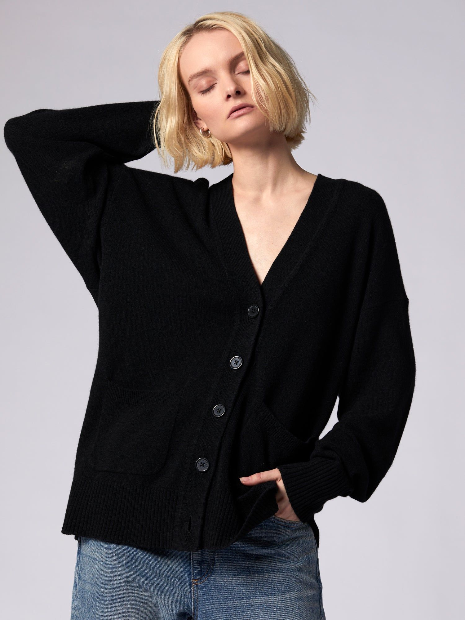 Clemence Cashmere Cardigan sold by Equipment