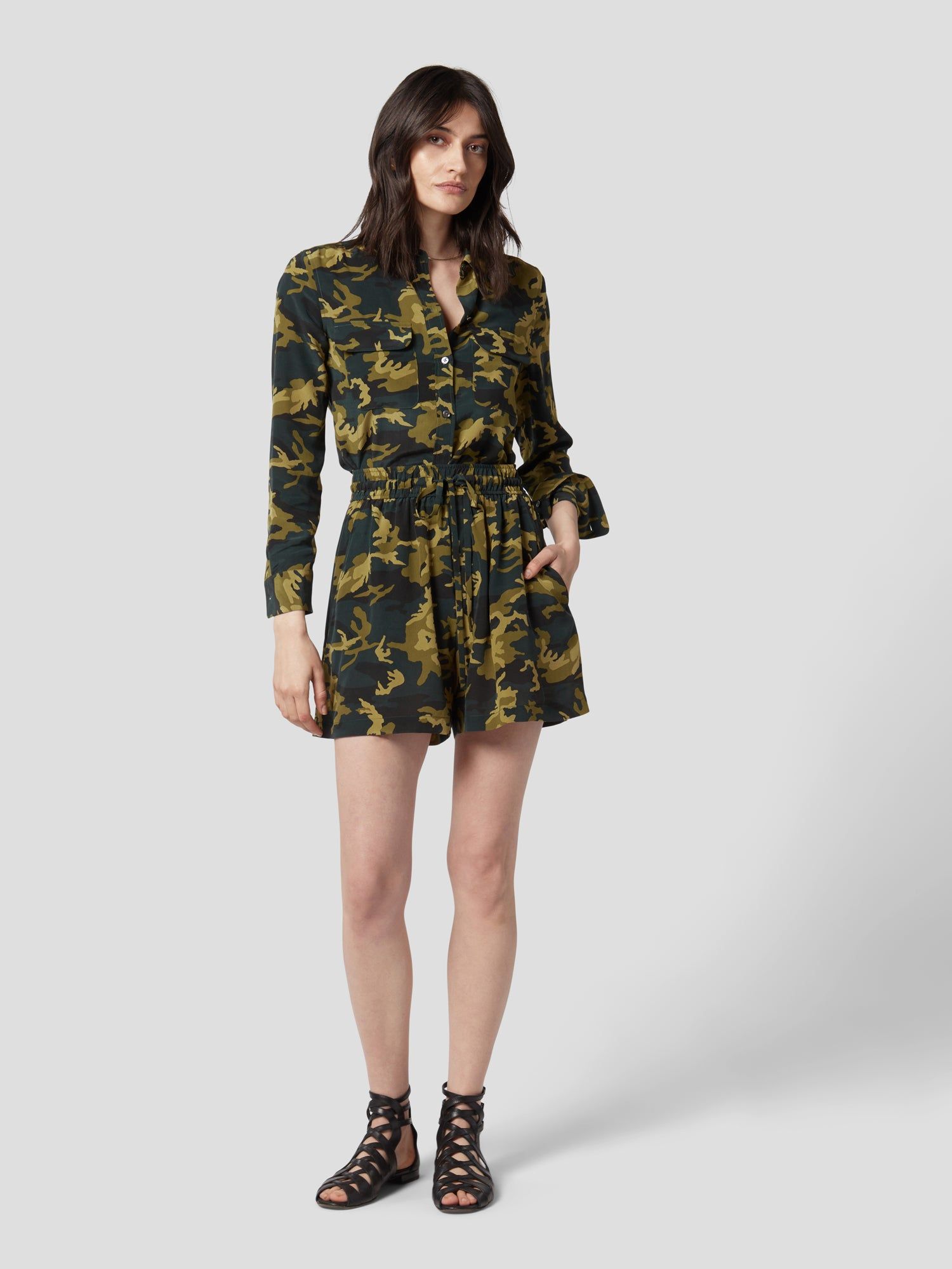 SLIM SIGNATURE SILK SHIRT sold by Equipment product image thumbnail 2