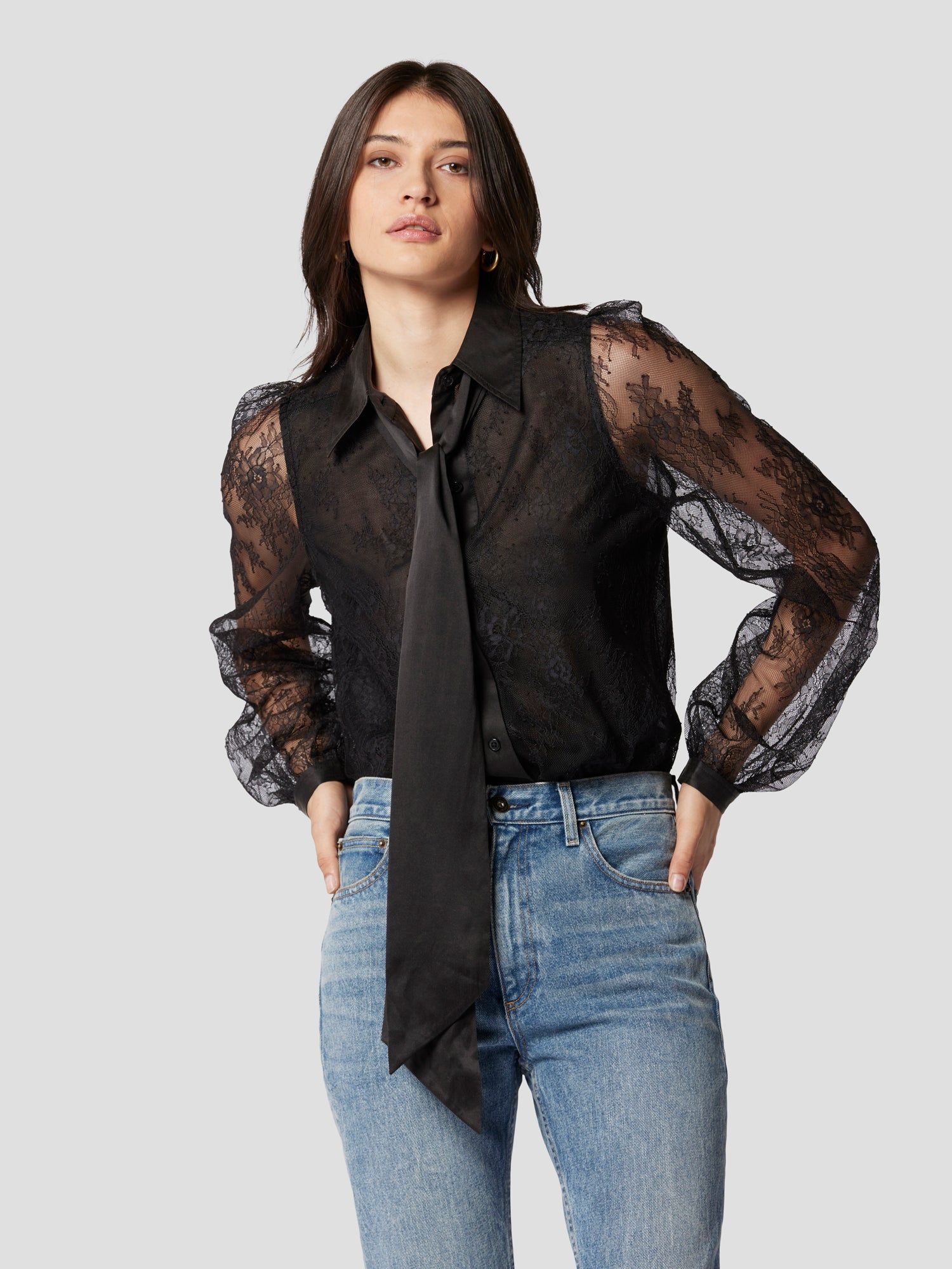 LINNETA TIE-NECK SHIRT sold by Equipment product image thumbnail 3