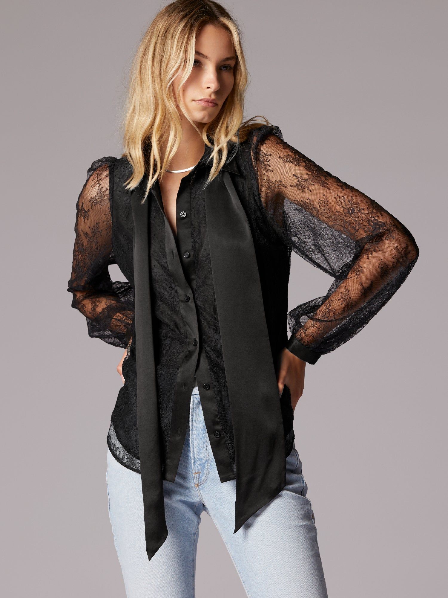 LINNETA TIE-NECK SHIRT sold by Equipment