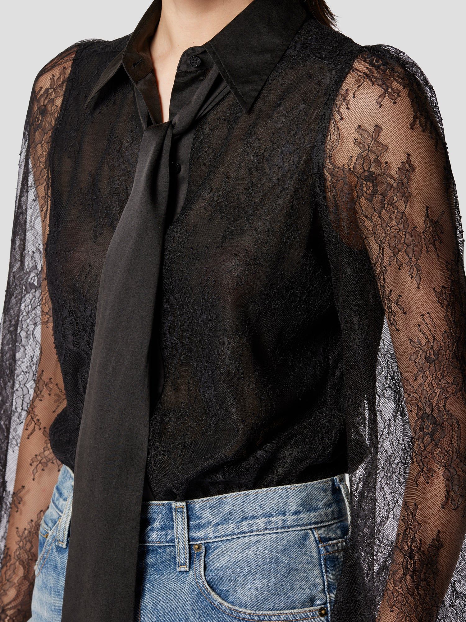 LINNETA TIE-NECK SHIRT sold by Equipment product image thumbnail 5