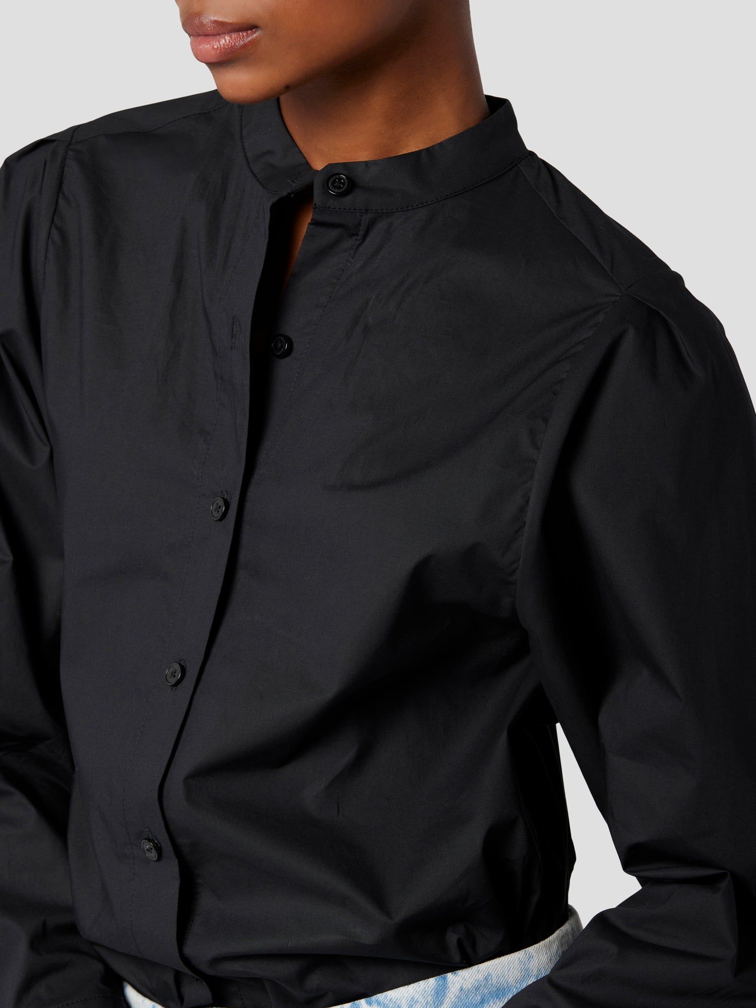 COLLARLESS SHAN COTTON SHIRT sold by Equipment product image thumbnail 3