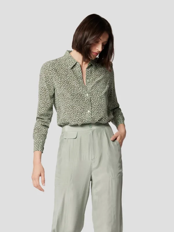 LEEMA SILK SHIRT W/POCKET sold by Equipment