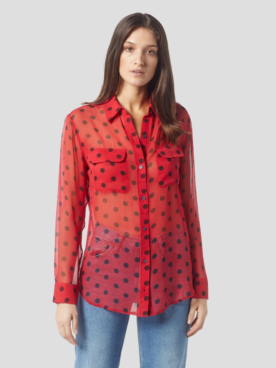 Signature Silk Shirt sold by Equipment product image thumbnail 2