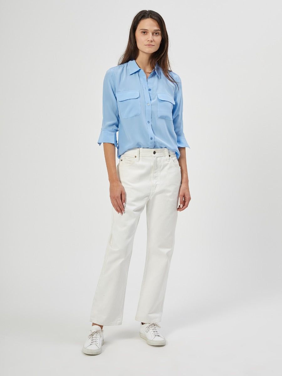 SLIM SIGNATURE SILK SHIRT sold by Equipment