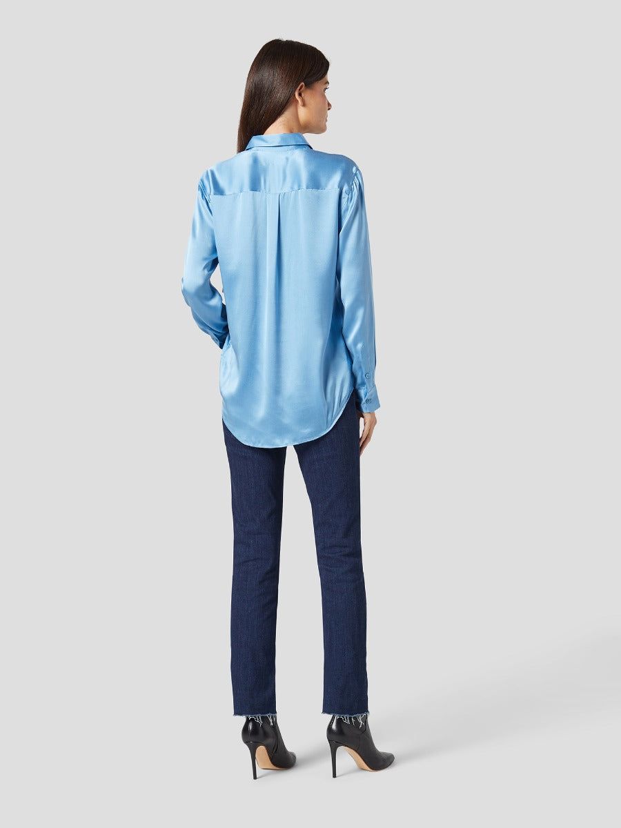 SIGNATURE SILK SATIN SHIRT sold by Equipment product image thumbnail 5