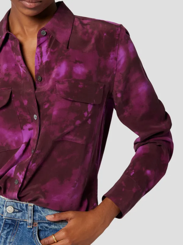 SLIM SIGNATURE SILK SHIRT sold by Equipment