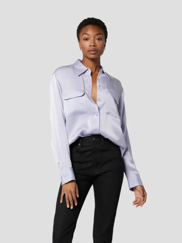 SIGNATURE SILK SATIN SHIRT sold by Equipment