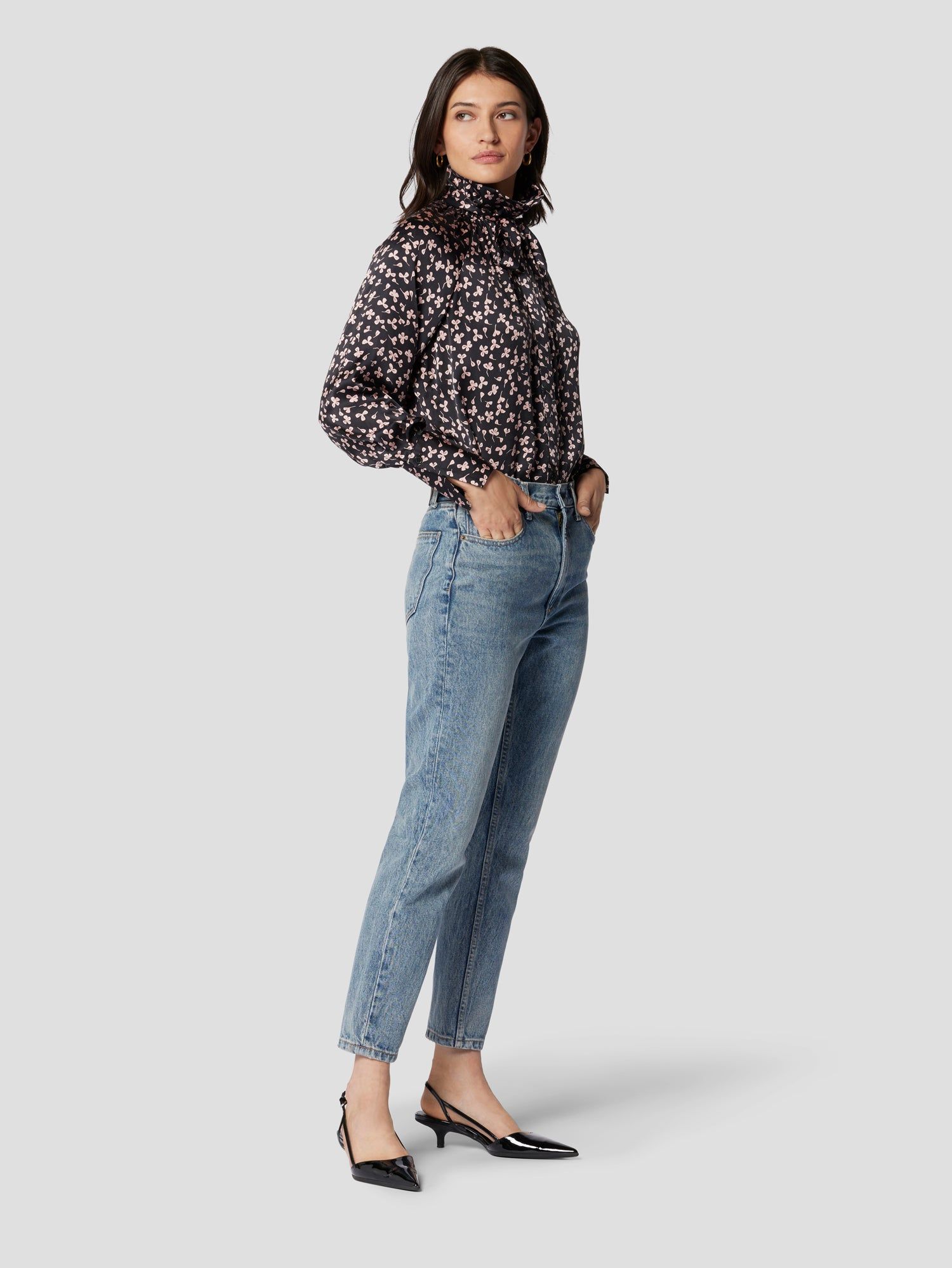 NELA SILK SATIN SHIRT sold by Equipment product image thumbnail 5