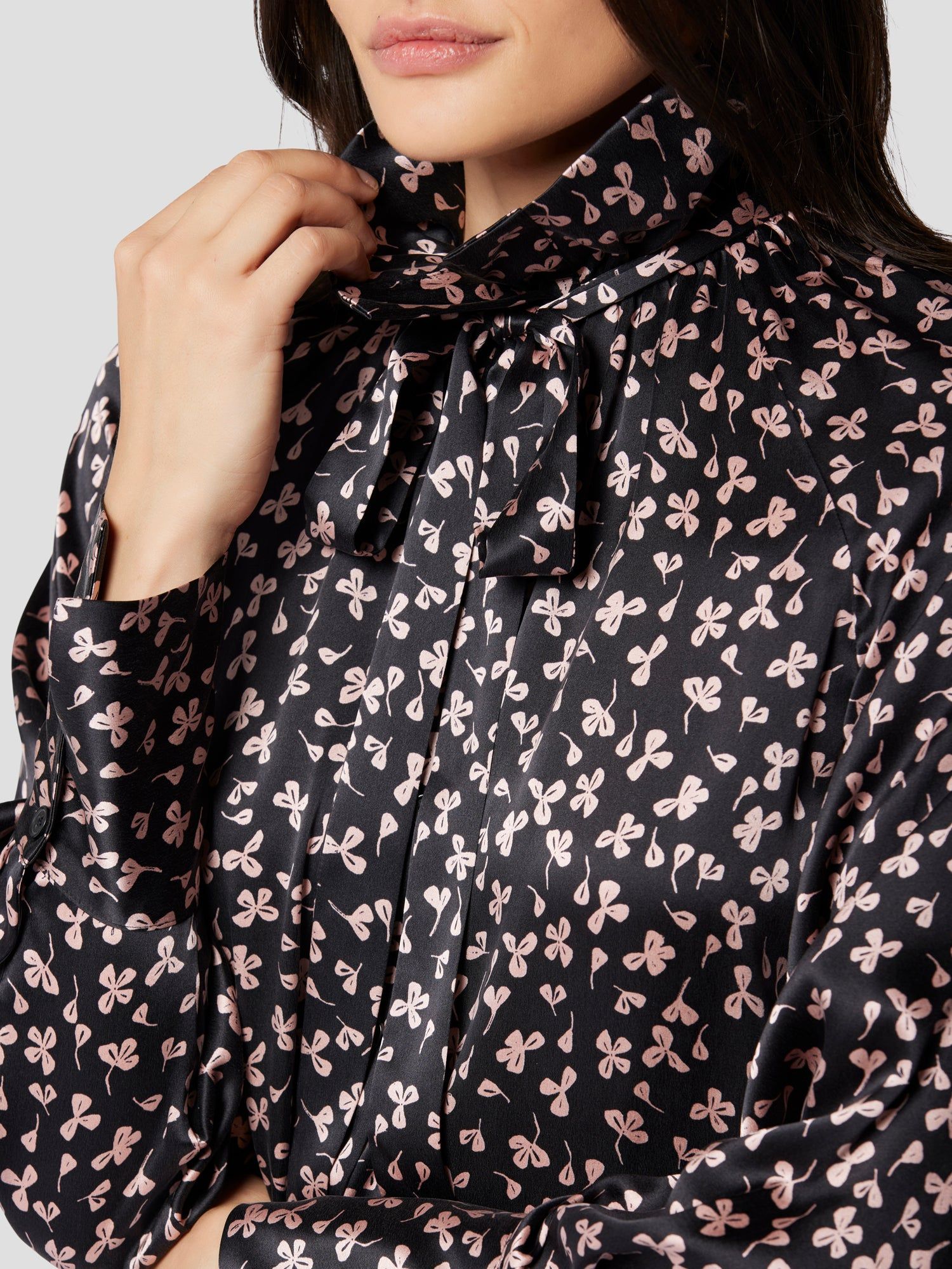 NELA SILK SATIN SHIRT sold by Equipment product image thumbnail 3