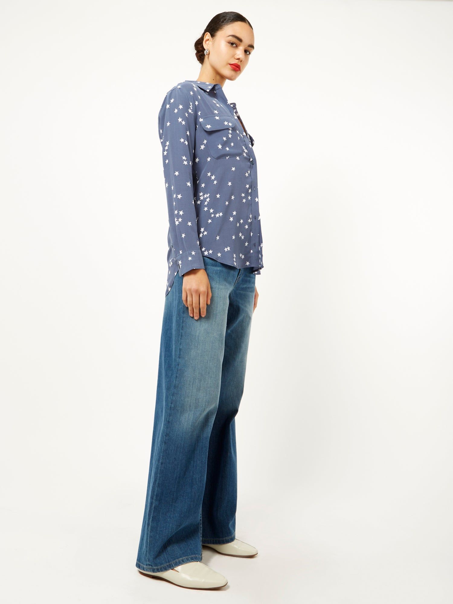 Slim Signature Silk Shirt sold by Equipment product image thumbnail 4