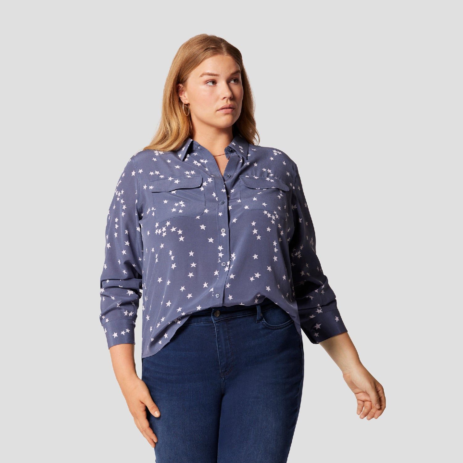 Slim Signature Silk Shirt sold by Equipment product image thumbnail 5