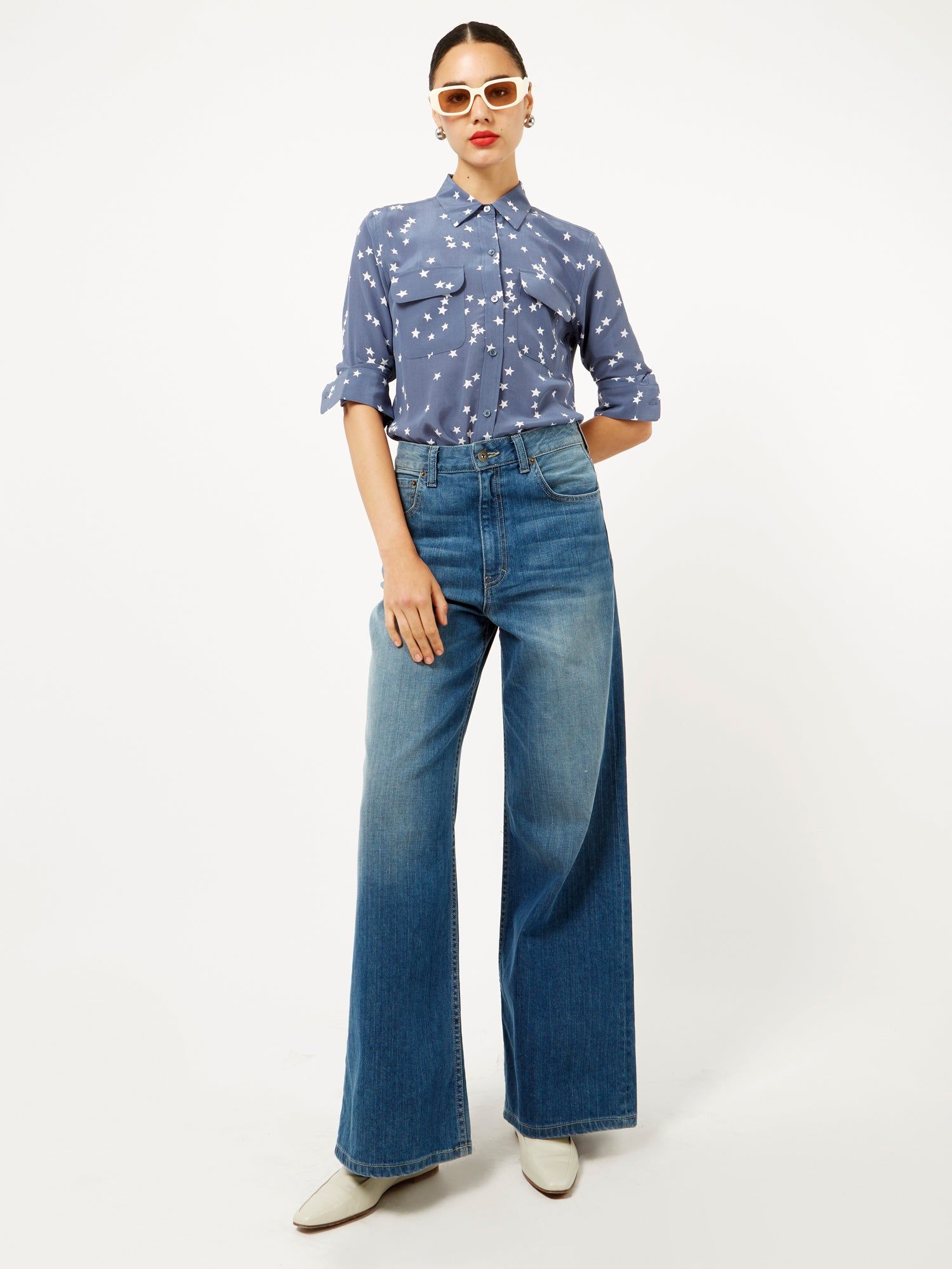 Slim Signature Silk Shirt sold by Equipment product image thumbnail 2