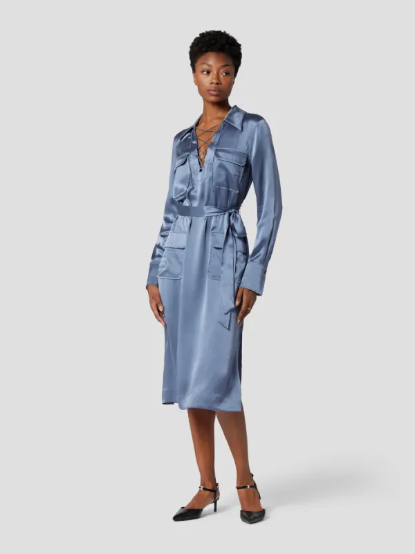 ALEXIS SILK SATIN DRESS sold by Equipment