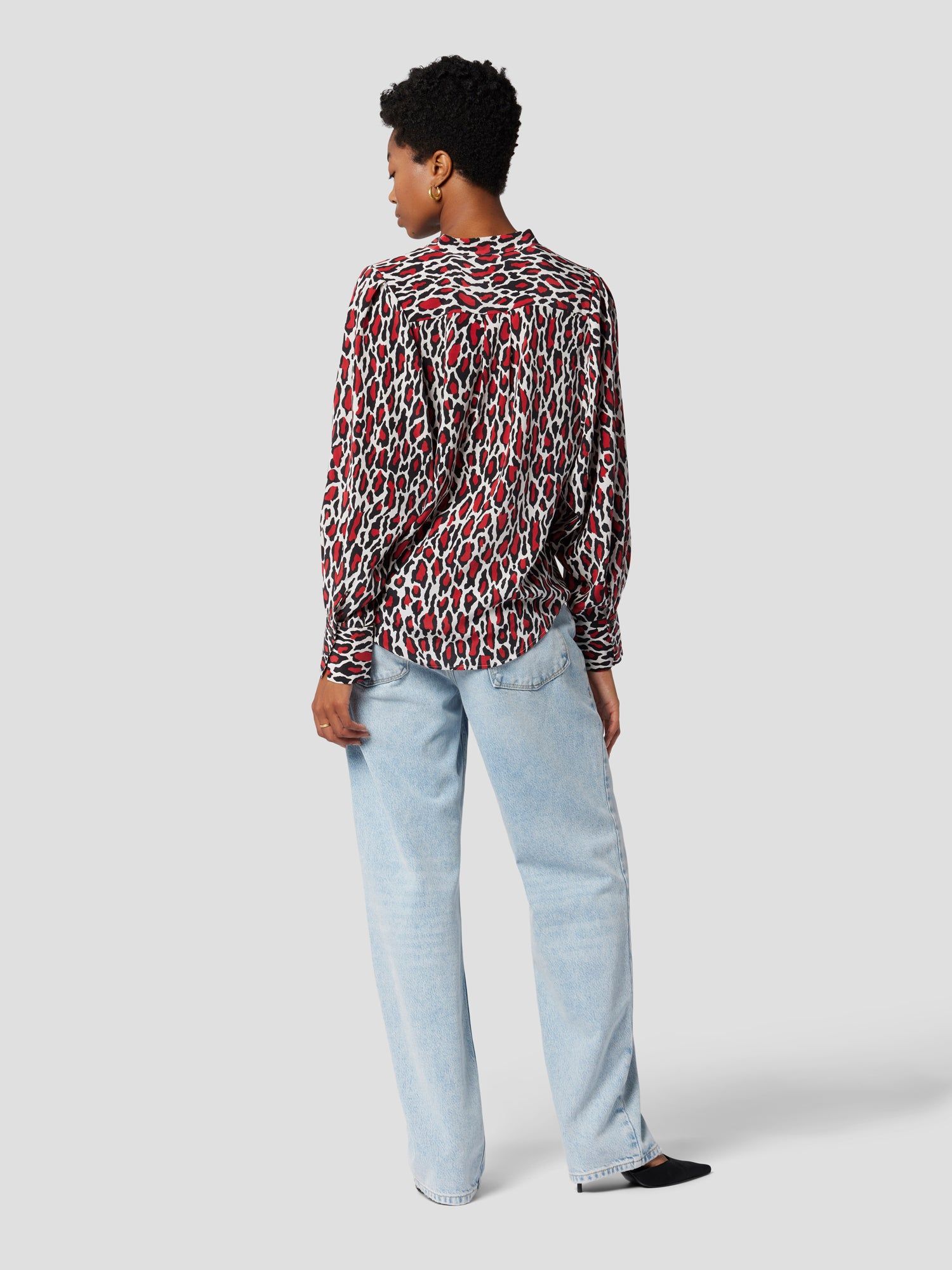 COLLARLESS SILK SHANTON SHIRT sold by Equipment product image thumbnail 6