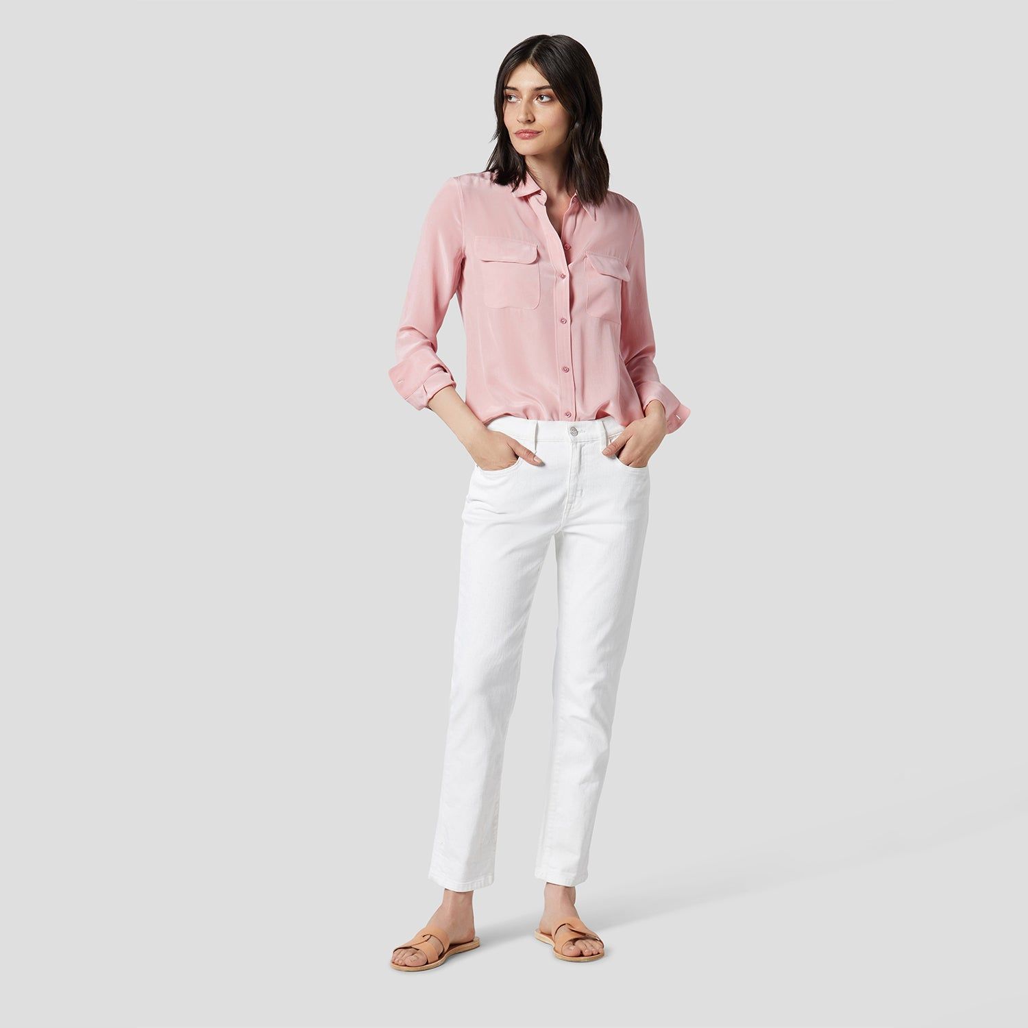 SLIM SIGNATURE SILK SHIRT sold by Equipment product image thumbnail 6