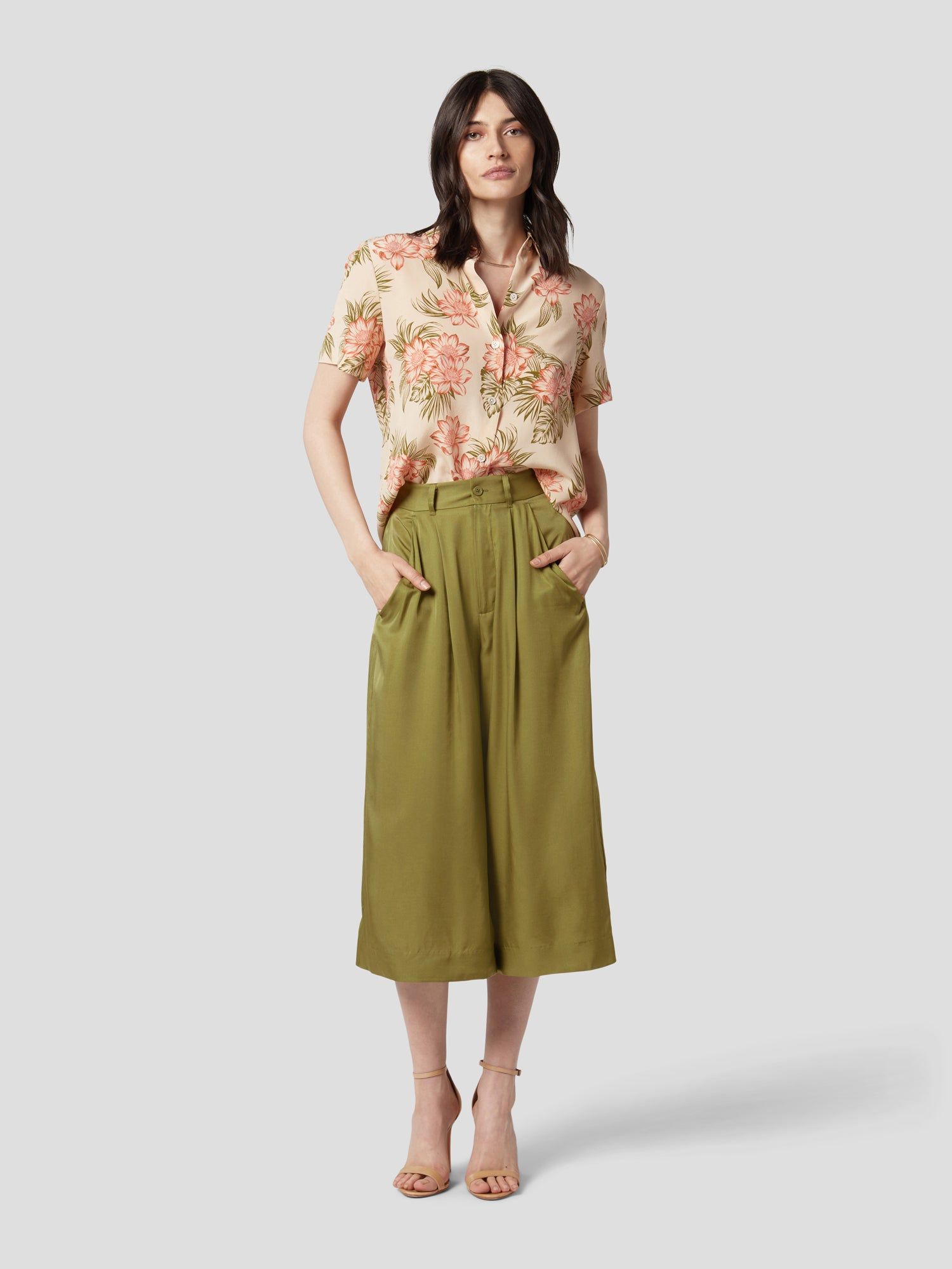 SHORT SLEEVE ESSENTIAL SILK SHIRT sold by Equipment product image thumbnail 2