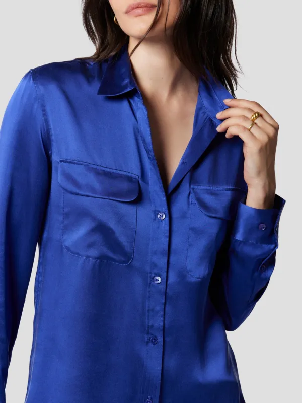 SIGNATURE SILK SATIN SHIRT sold by Equipment