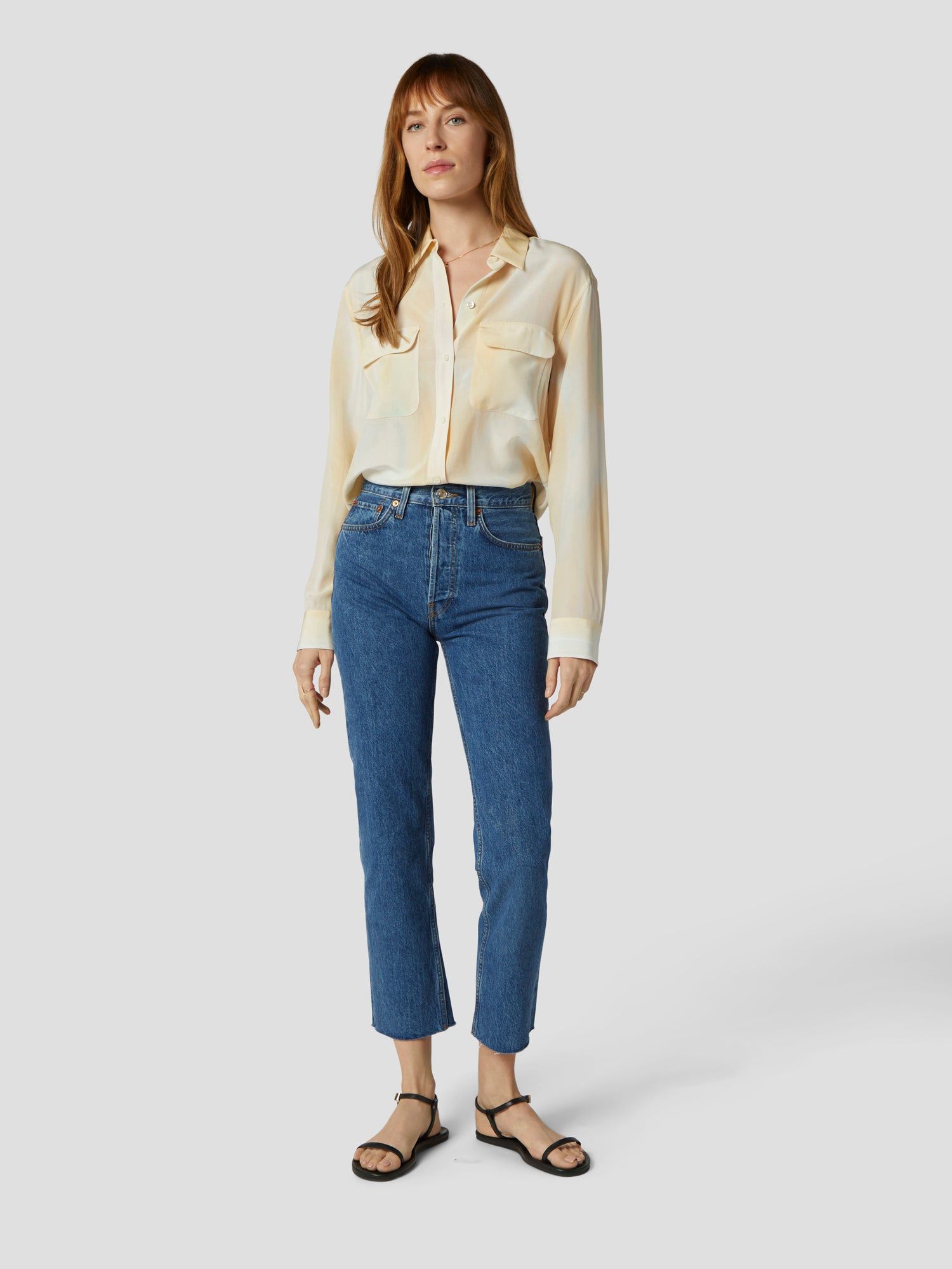 SIGNATURE SILK SATIN SHIRT sold by Equipment product image thumbnail 2