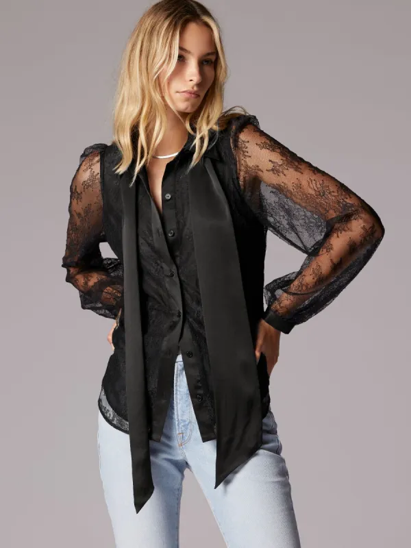 LINNETA TIE-NECK SHIRT sold by Equipment