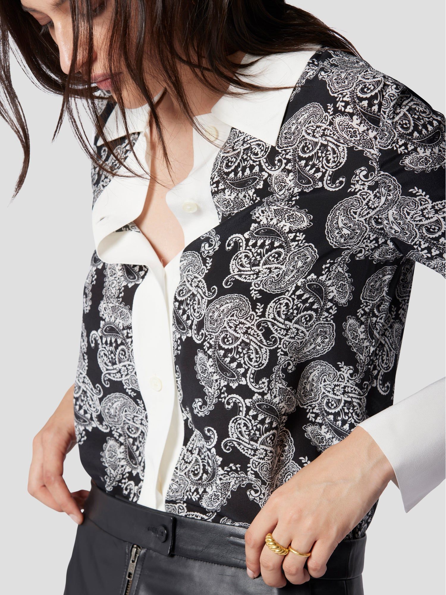 NIKOLA SILK SHIRT sold by Equipment product image thumbnail 6