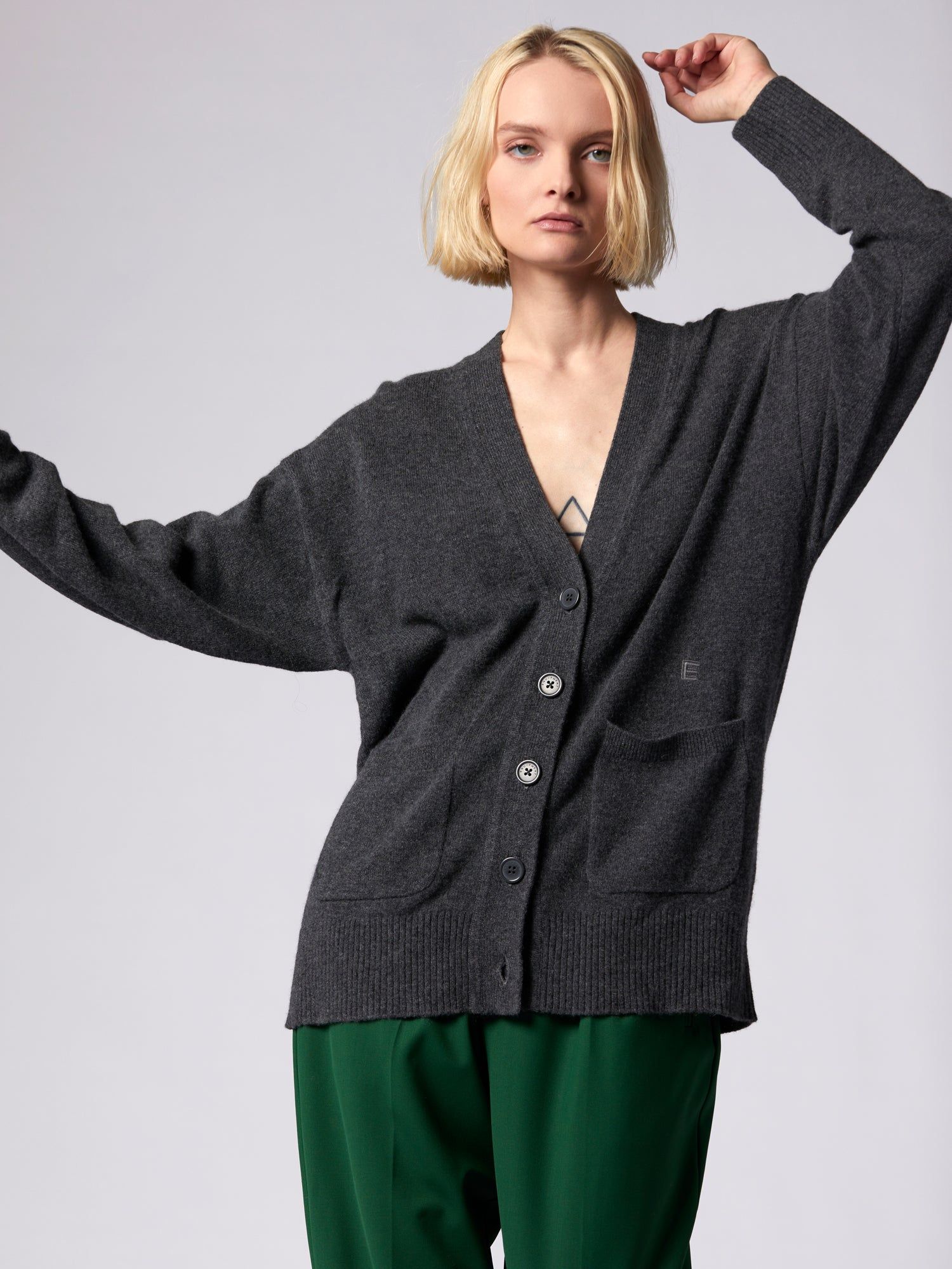 Clemence Cashmere Cardigan sold by Equipment