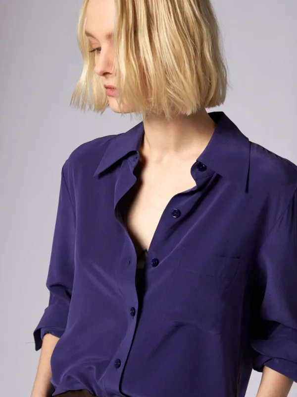 Quinne Long Sleeve Silk Shirt sold by Equipment