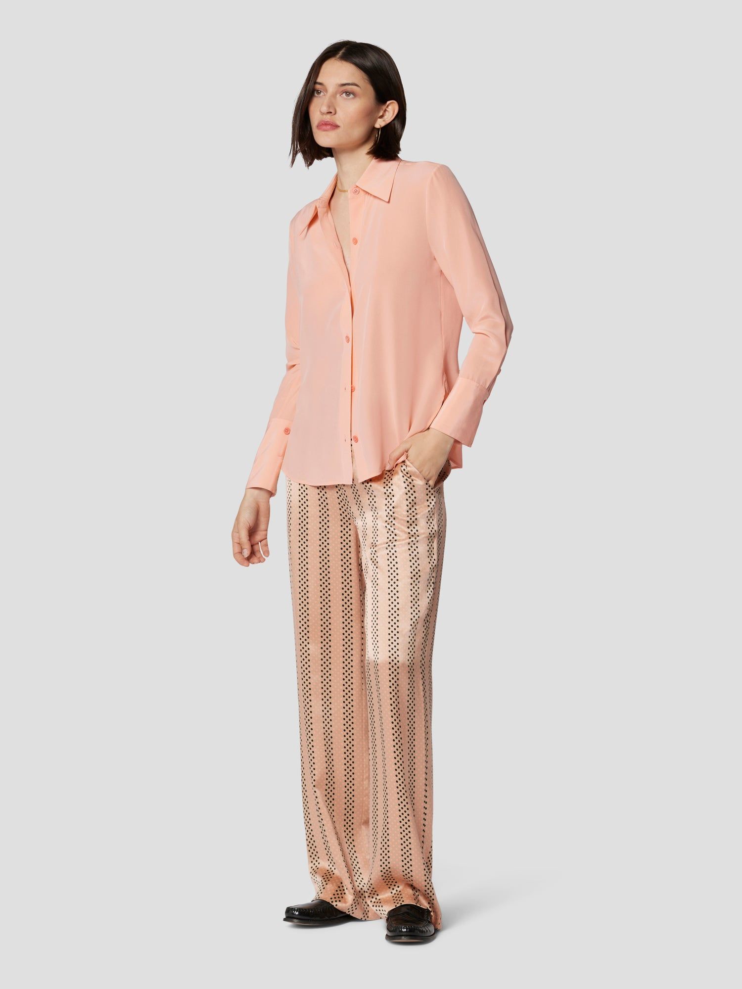 Leona Long Sleeve Silk Shirt sold by Equipment product image thumbnail 5