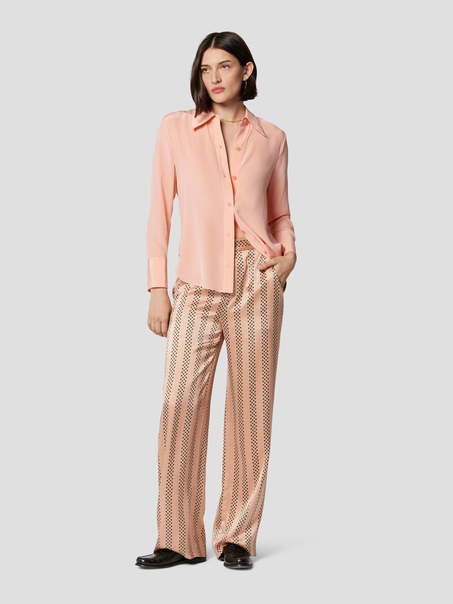 Leona Long Sleeve Silk Shirt sold by Equipment product image thumbnail 2