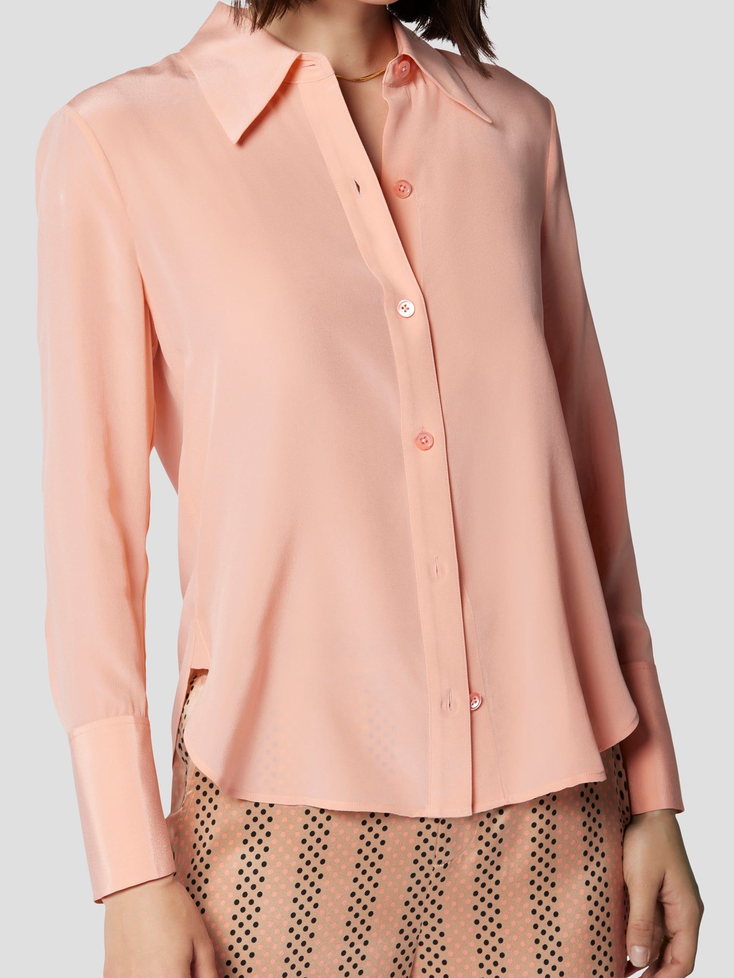 Leona Long Sleeve Silk Shirt sold by Equipment product image thumbnail 3