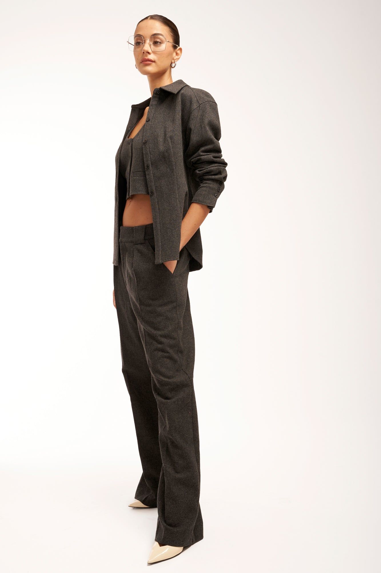 Bailey Long Sleeve Wool Shirt sold by Equipment product image thumbnail 3