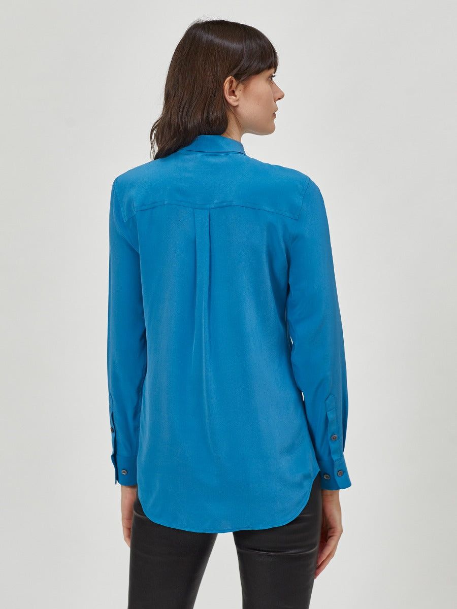 SLIM SIGNATURE SILK SHIRT sold by Equipment product image thumbnail 4