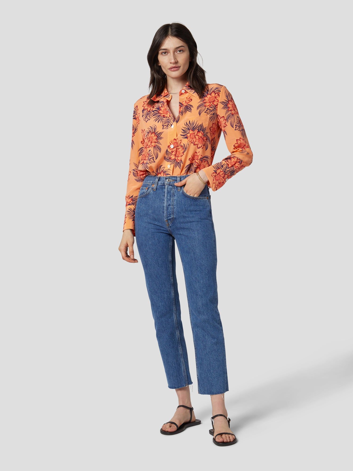 QUINNE SILK SHIRT sold by Equipment product image thumbnail 2