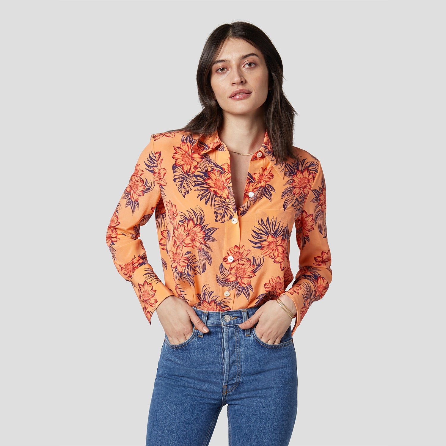 QUINNE SILK SHIRT sold by Equipment product image thumbnail 6