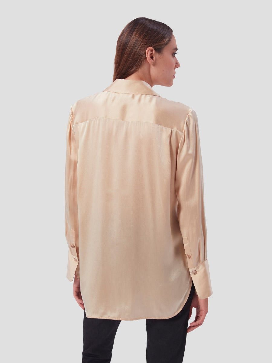 QUINNE SILK SATIN SHIRT sold by Equipment product image thumbnail 6