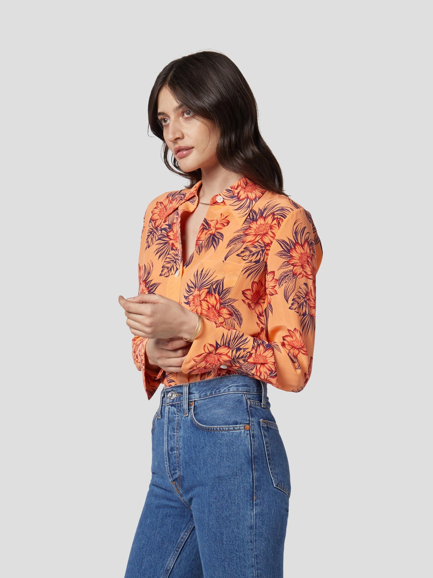 QUINNE SILK SHIRT sold by Equipment