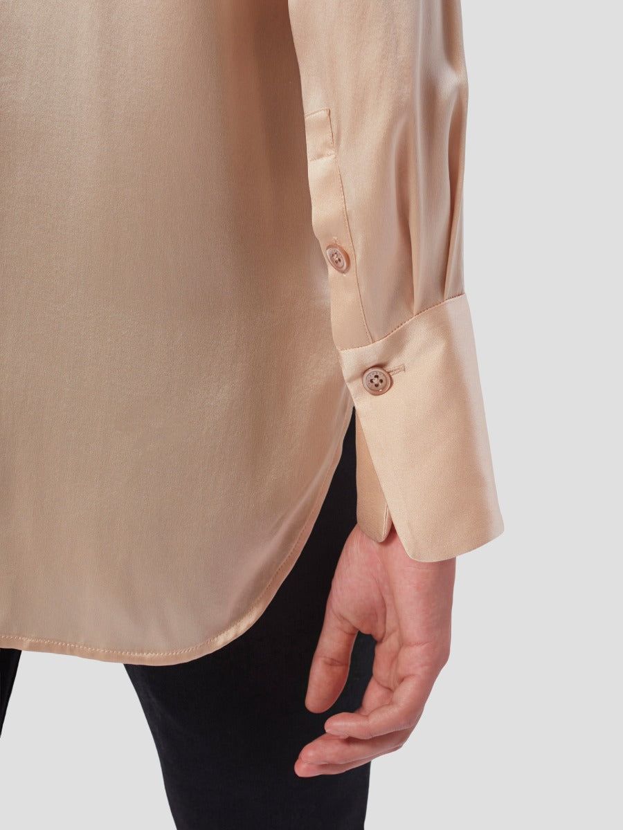 QUINNE SILK SATIN SHIRT sold by Equipment product image thumbnail 3